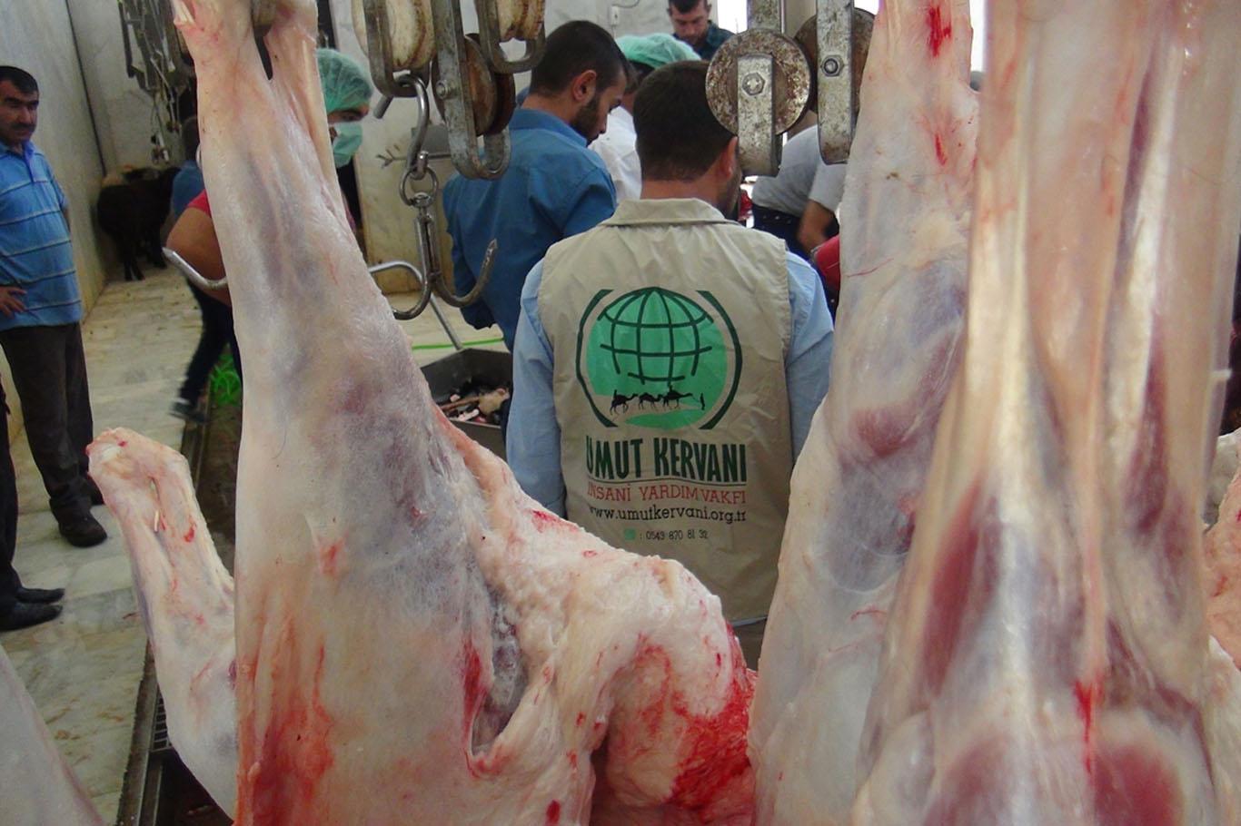 Karlıova’da 350 aileye kurban eti dağıtıldı